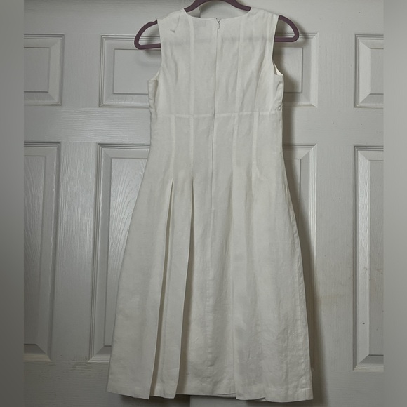 New Brooks Brothers Irish Linen White Dress. Sz 0 - Picture 12 of 16